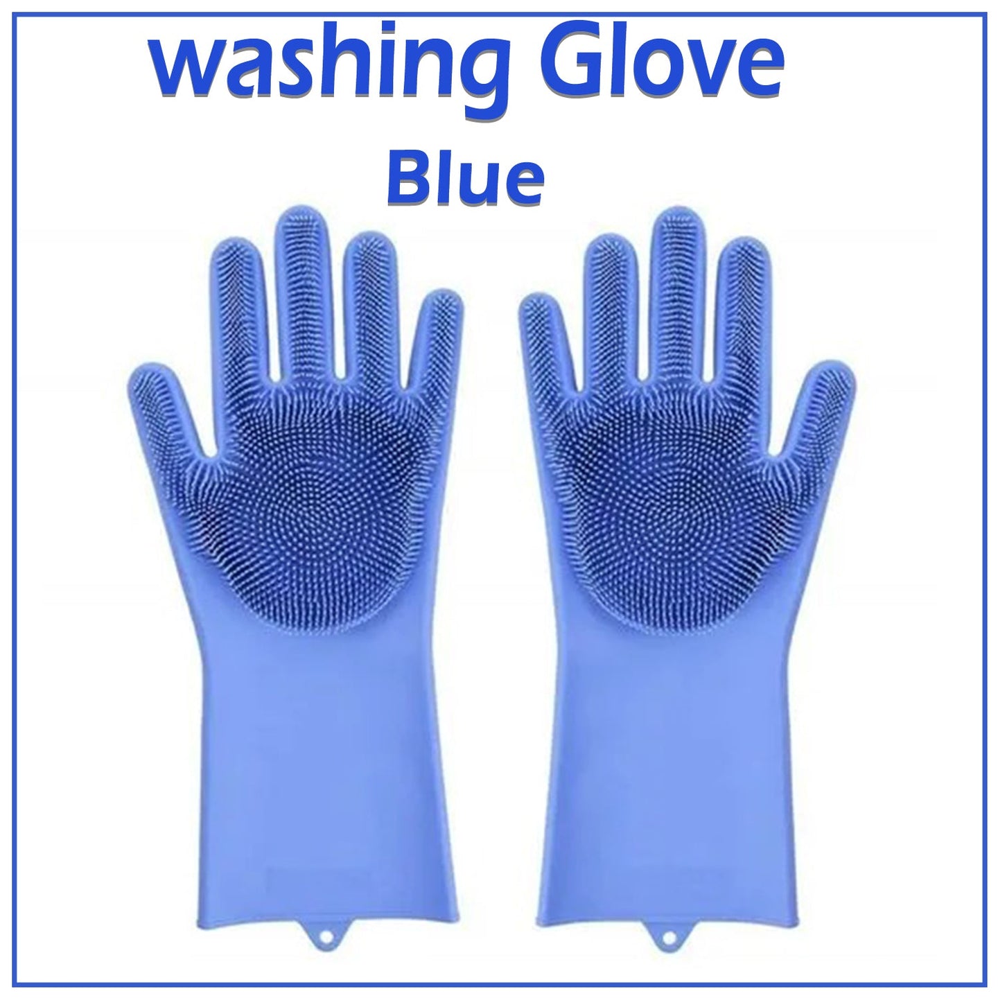 Reusable Magic Dish Washing Silicone Gloves With Scrubber | Dishwashing Gloves